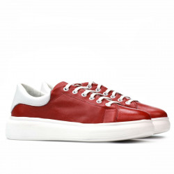 Zapatillas deportivas mujer 6008 rojo combinado