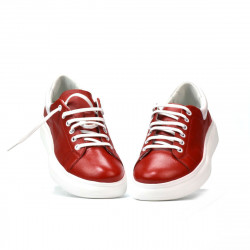 Zapatillas deportivas mujer 6008 rojo combinado