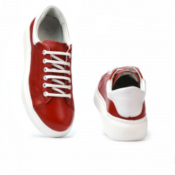 Zapatillas deportivas mujer 6008 rojo combinado