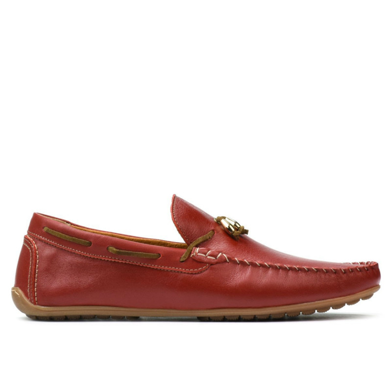 Mocasines hombres 863 rojo