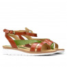 Sandalias de mujer 5060 naranja combinado