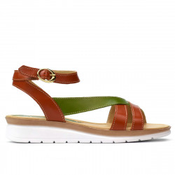 Sandalias de mujer 5060 naranja combinado