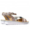 Sandalias mujer 5060 rosa empolvado combinado