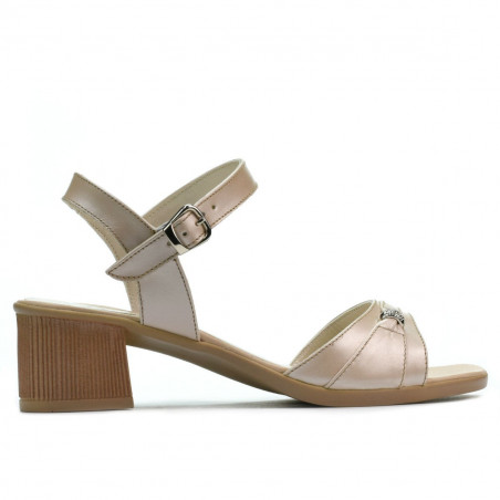 Sandalias mujer 5066 beige nácar