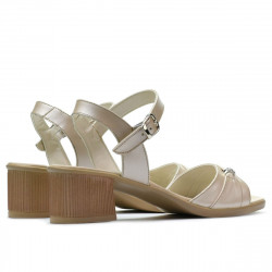 Sandalias mujer 5066 beige nácar
