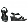 Sandalia mujer 5065 negro combinado
