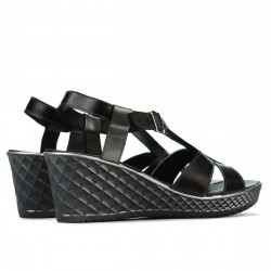Sandalia mujer 5065 negro combinado