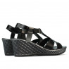 Sandalia mujer 5065 negro combinado