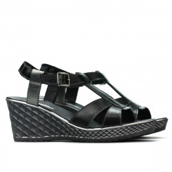 Sandalia mujer 5065 negro combinado