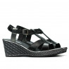 Sandalia mujer 5065 negro combinado