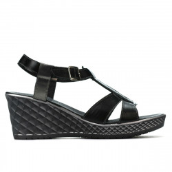Sandalia mujer 5065 negro combinado