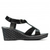 Sandalia mujer 5065 negro combinado