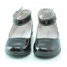 Zapatos para niños pequeños 17c charol marrón