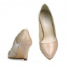 Zapatos elegantes de mujer 1242 charol marfil