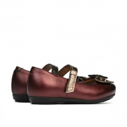 Zapatos para niños pequeños 67c burdeos nacarado combinado