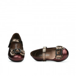 Zapatos para niños pequeños 67c burdeos nacarado combinado