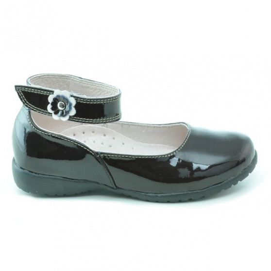 Zapatos para niños pequeños 17c charol marrón