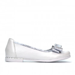 Zapatos para niños 174 blanco nacarado combinado