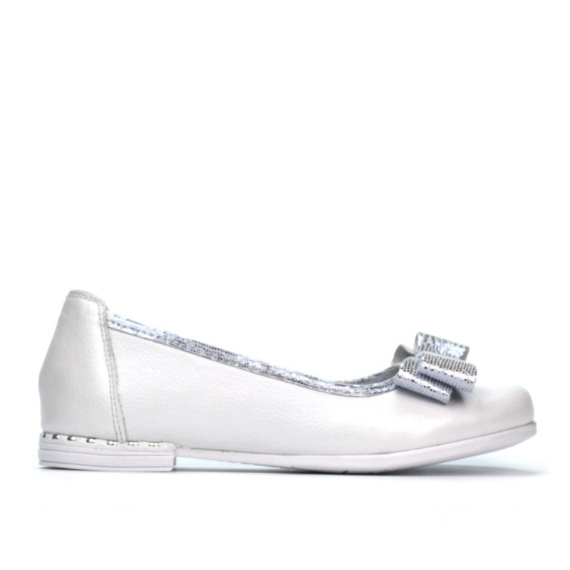 Zapatos para niños 174 blanco nacarado combinado