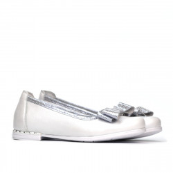 Zapatos para niños 174 blanco nacarado combinado