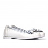 Zapatos para niños 174 blanco nacarado combinado