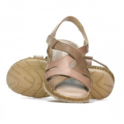 Sandalias de mujer 5062 capuchino combinado
