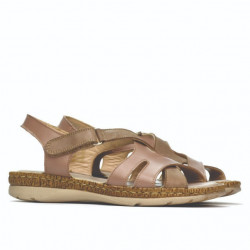 Sandalias de mujer 5062 capuchino combinado