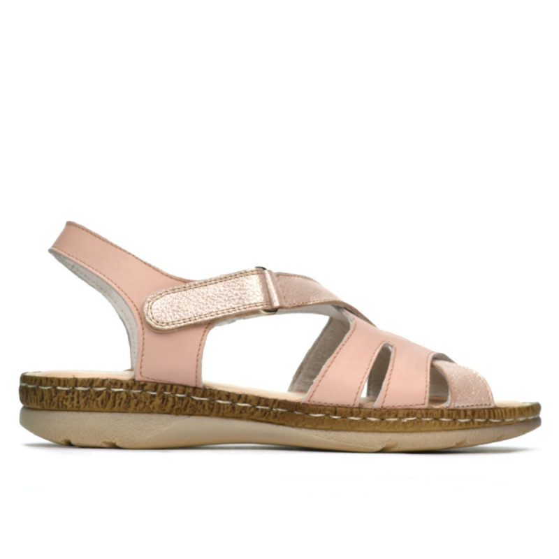 Sandalias de mujer 5062 en polvo combinado