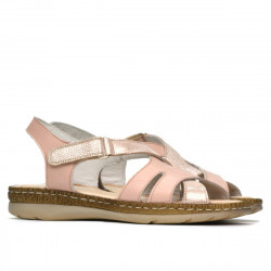 Sandalias de mujer 5062 en polvo combinado