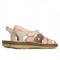 Sandalias de mujer 5062 en polvo combinado