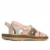 Sandalias de mujer 5062 en polvo combinado
