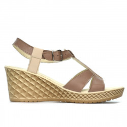 Sandalias de mujer 5065 cappuccino combinado