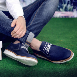 Zapatos casuales para hombre 832 bufo índigo