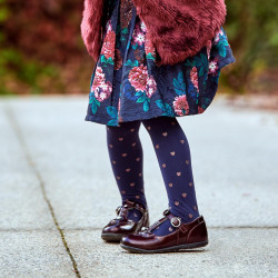 Zapatos para niños pequeños 63c charol burdeos