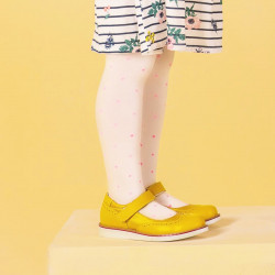 Zapatos para niños 153 amarillo combinado