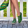 Mocasines mujer 688 verde crudo
