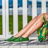 Mocasines mujer 688 verde crudo