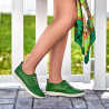 Mocasines mujer 688 verde crudo