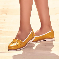 Zapatos casuales de mujer 699 amarillo combinado