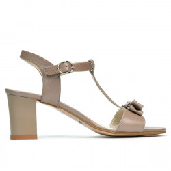 Sandalias mujer 1257 capuchino nacarado