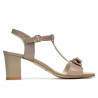 Sandalias mujer 1257 capuchino nacarado