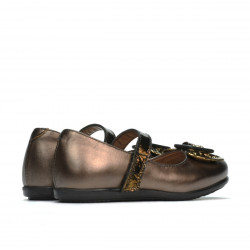 Zapatos para niños pequeños 67c marrón nacarado combinado