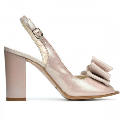 Sandalias mujer 1256 satinado polvo