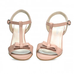 Sandalias mujer 1257 nácar polvo
