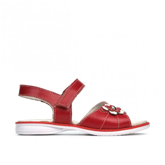 Sandalias para niños pequeños 55c rojo