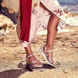 Sandalias mujer 5067 dorado lifestyle