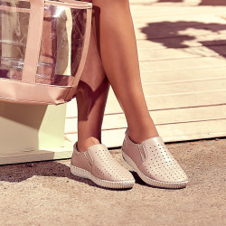 Mocasines mujer / adolescentes 689 beige01