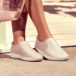 Mocasines mujer / adolescentes 689 beige01