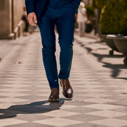 Zapatos elegantes hombre 896 a café