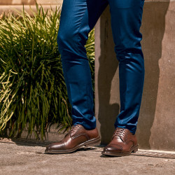 Zapatos elegantes hombre 896 a café
